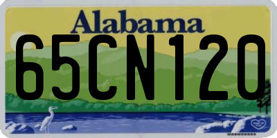 AL license plate 65CN120