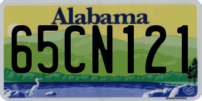 AL license plate 65CN121