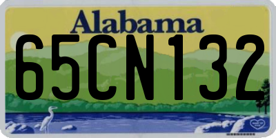 AL license plate 65CN132