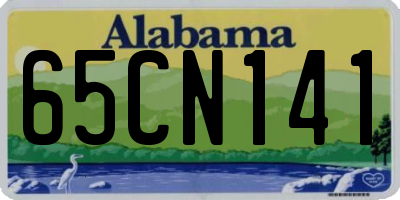AL license plate 65CN141
