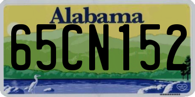 AL license plate 65CN152