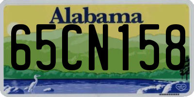 AL license plate 65CN158