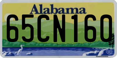 AL license plate 65CN160