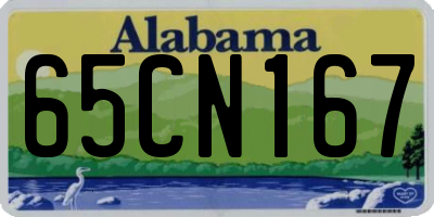 AL license plate 65CN167
