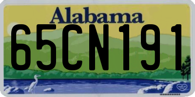 AL license plate 65CN191