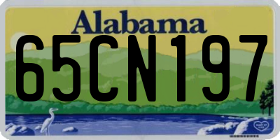 AL license plate 65CN197