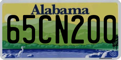 AL license plate 65CN200
