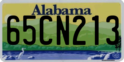 AL license plate 65CN213