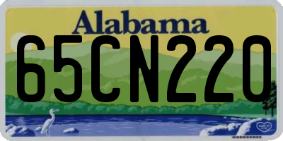 AL license plate 65CN220
