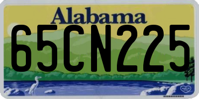 AL license plate 65CN225