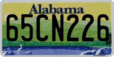 AL license plate 65CN226