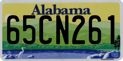 AL license plate 65CN261