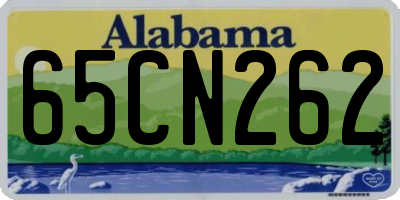 AL license plate 65CN262