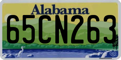 AL license plate 65CN263
