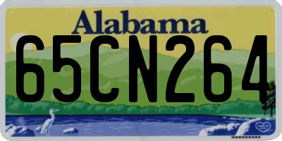 AL license plate 65CN264