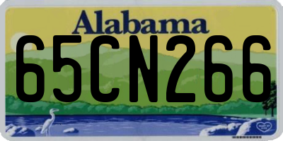 AL license plate 65CN266