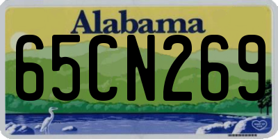 AL license plate 65CN269