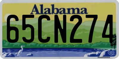 AL license plate 65CN274