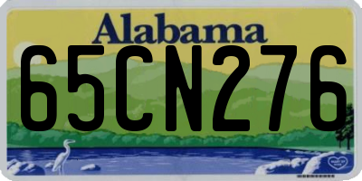 AL license plate 65CN276