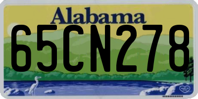 AL license plate 65CN278