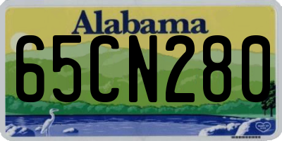 AL license plate 65CN280