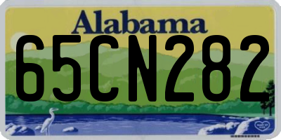 AL license plate 65CN282