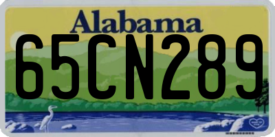 AL license plate 65CN289