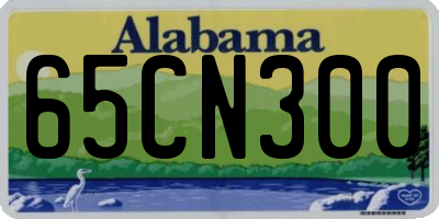 AL license plate 65CN300