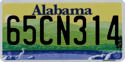 AL license plate 65CN314