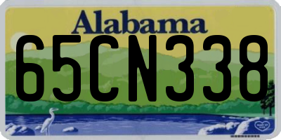 AL license plate 65CN338