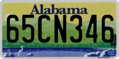 AL license plate 65CN346