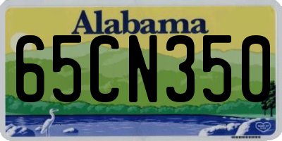 AL license plate 65CN350