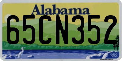 AL license plate 65CN352