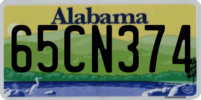 AL license plate 65CN374