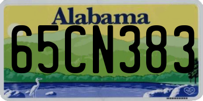 AL license plate 65CN383