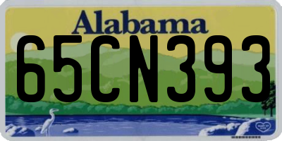 AL license plate 65CN393