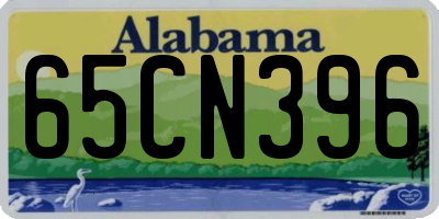 AL license plate 65CN396