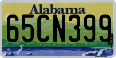 AL license plate 65CN399