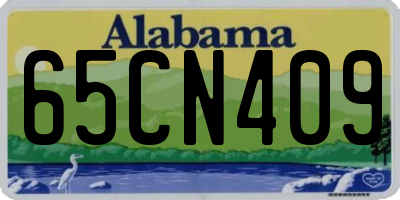 AL license plate 65CN409