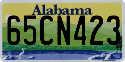 AL license plate 65CN423
