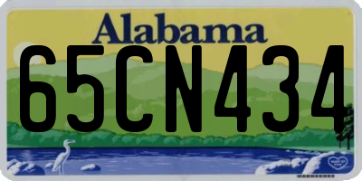 AL license plate 65CN434