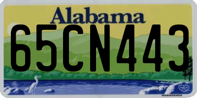 AL license plate 65CN443