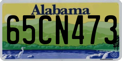 AL license plate 65CN473
