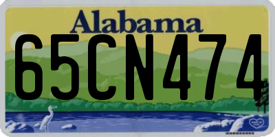 AL license plate 65CN474