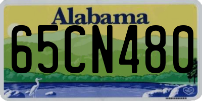 AL license plate 65CN480