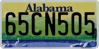 AL license plate 65CN505