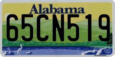 AL license plate 65CN519
