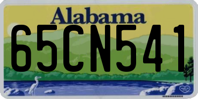 AL license plate 65CN541