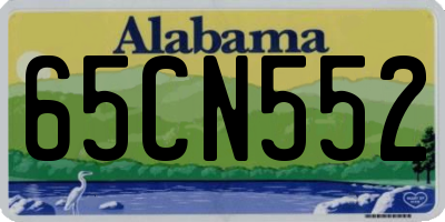 AL license plate 65CN552