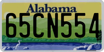AL license plate 65CN554